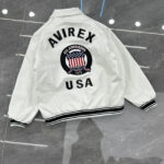 Letter-Embroidered Cropped Leather Jacket – view 5