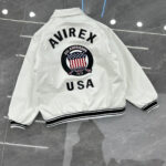 Letter-Embroidered Cropped Leather Jacket – view 11