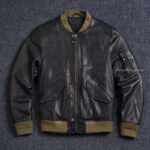 MA-1 Sheepskin Leather Bomber Jacket – view 4