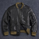 MA-1 Sheepskin Leather Bomber Jacket – view 9