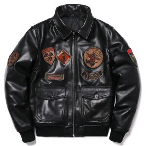Heritage Embroidered Sheepskin Flight Jacket – view 2