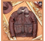 Vintage Cowhide Pilot Jacket with Detachable Collar – view 3