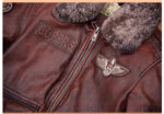 Vintage Cowhide Pilot Jacket with Detachable Collar – view 6