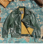 Slim-Fit Waxed Leather Jacket – view 13