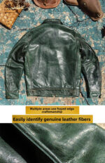 Slim-Fit Waxed Leather Jacket – view 16