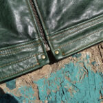 Slim-Fit Waxed Leather Jacket – view 22