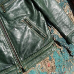 Slim-Fit Waxed Leather Jacket – view 23