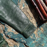 Slim-Fit Waxed Leather Jacket – view 24