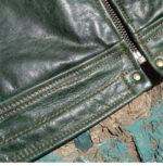 Slim-Fit Waxed Leather Jacket – view 28