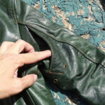 Slim-Fit Waxed Leather Jacket – view 34