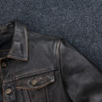 Cropped Oil-Wax Cowhide Leather Jacket – view 8