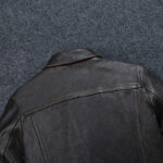 Cropped Oil-Wax Cowhide Leather Jacket – view 12