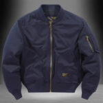 Vintage-Washed Box-Cut Bomber Jacket – view 4