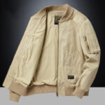 Vintage-Washed Box-Cut Bomber Jacket – view 6
