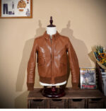 Cropped A2 Vegetable-Tanned Leather Jacket – view 9