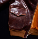 Cropped A2 Vegetable-Tanned Leather Jacket – view 36