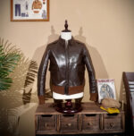 Cropped A2 Vegetable-Tanned Leather Jacket – view 39