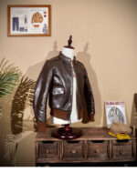 Cropped A2 Vegetable-Tanned Leather Jacket – view 40