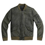 Washed Cowhide Leather Flight Jacket – view 6