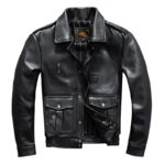 California Sheepskin Leather Jacket – view 4