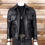 Dual-Pocket Faux Leather Moto Jacket – view 13