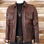 Dual-Pocket Faux Leather Moto Jacket – view 15