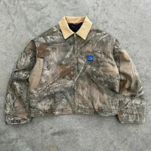 Bone Print Fur-Lined Leather Jacket – view 2