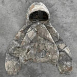 Bone Print Fur-Lined Leather Jacket – view 3
