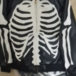 Bone Print Fur-Lined Leather Jacket – view 7