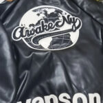 Bone Print Fur-Lined Leather Jacket – view 8
