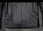 Ribbed-Sleeve Cowhide Biker Jacket – view 20