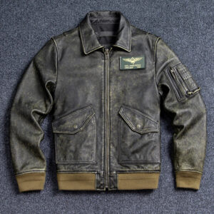 45P Cowhide Leather Bomber Jacket – view 2