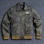 45P Cowhide Leather Bomber Jacket – view 3