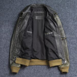 45P Cowhide Leather Bomber Jacket – view 4