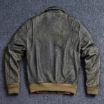 45P Cowhide Leather Bomber Jacket – view 5