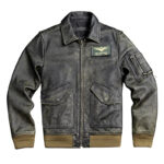 45P Cowhide Leather Bomber Jacket – view 6