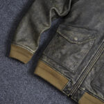 45P Cowhide Leather Bomber Jacket – view 12