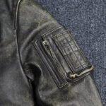 45P Cowhide Leather Bomber Jacket – view 10