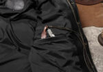 Western-Yoke Cowhide Leather Puffer Jacket – view 13