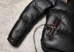 Western-Yoke Cowhide Leather Puffer Jacket – view 18