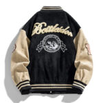 Cropped Chenille Patch Varsity Jacket – view 4