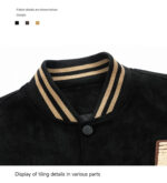 Cropped Chenille Patch Varsity Jacket – view 11