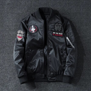 Squadron Badged Military Bomber Jacket – view 2