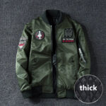 Squadron Badged Military Bomber Jacket – view 3