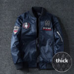 Squadron Badged Military Bomber Jacket – view 6