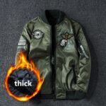 Squadron Badged Military Bomber Jacket – view 7