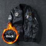 Squadron Badged Military Bomber Jacket – view 8