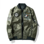 Squadron Badged Military Bomber Jacket – view 9