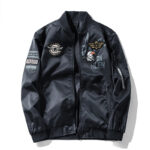 Squadron Badged Military Bomber Jacket – view 12