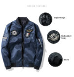 Squadron Badged Military Bomber Jacket – view 20